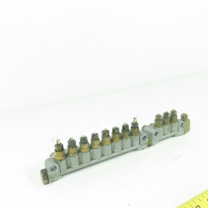 DS8 8-Port Oil Lubricator Distributor Valve W/ DS3 3-Port