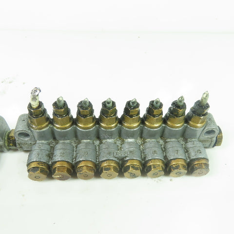 DS8 8-Port Oil Lubricator Distributor Valve W/ DS3 3-Port
