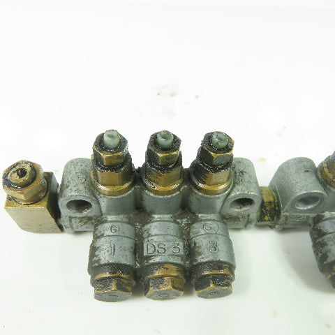 DS8 8-Port Oil Lubricator Distributor Valve W/ DS3 3-Port
