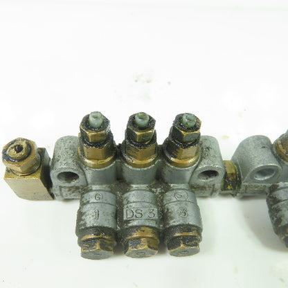 DS8 8-Port Oil Lubricator Distributor Valve W/ DS3 3-Port