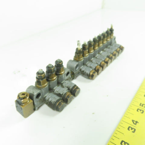 DS8 8-Port Oil Lubricator Distributor Valve W/ DS3 3-Port