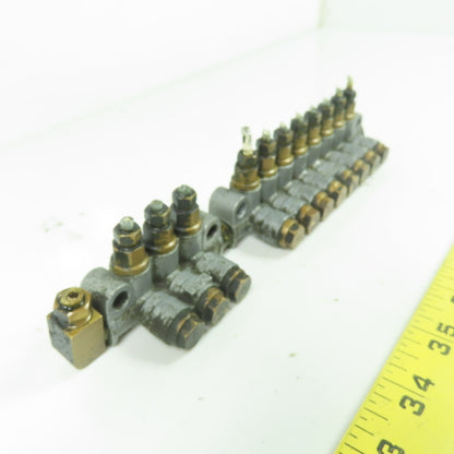 DS8 8-Port Oil Lubricator Distributor Valve W/ DS3 3-Port