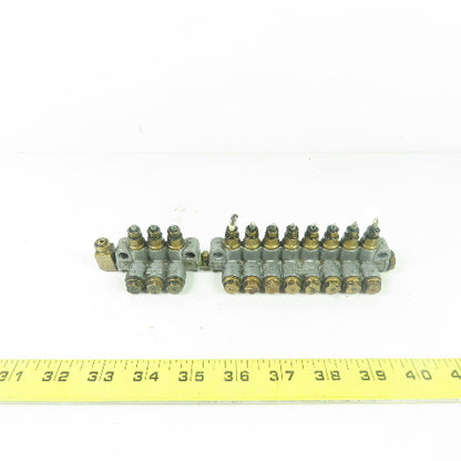 DS8 8-Port Oil Lubricator Distributor Valve W/ DS3 3-Port