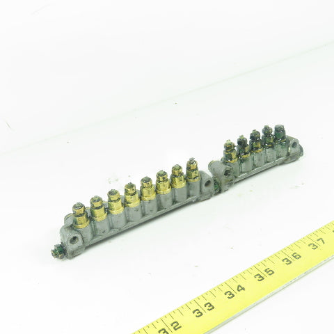 DS8 8-Port Oil Lubricator Distributor Valve W/ DS5 5-Port