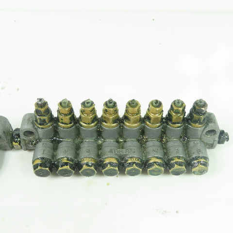 DS8 8-Port Oil Lubricator Distributor Valve W/ DS5 5-Port