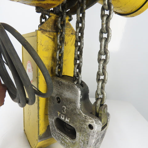 Budgit 113458-13 3 Ton 6000LBS Electric Chain Hoist 230/460V 3Ph 12' Lift 10FPM