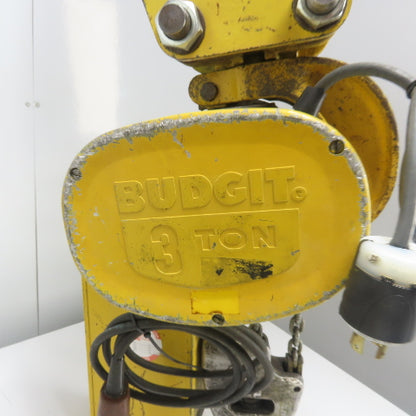 Budgit 113458-13 3 Ton 6000LBS Electric Chain Hoist 230/460V 3Ph 12' Lift 10FPM