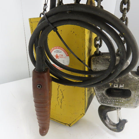Budgit 113458-13 3 Ton 6000LBS Electric Chain Hoist 230/460V 3Ph 12' Lift 10FPM