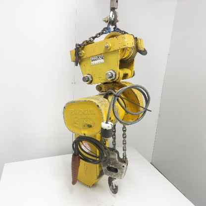 Budgit 113458-13 3 Ton 6000LBS Electric Chain Hoist 230/460V 3Ph 12' Lift 10FPM