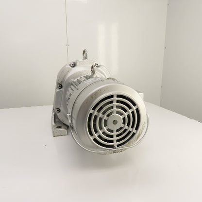 Fuji Hensokuki VX37-080EB 3.7kW Inline Gear Motor 22.5RPM 220V 3PH 60mm Shaft
