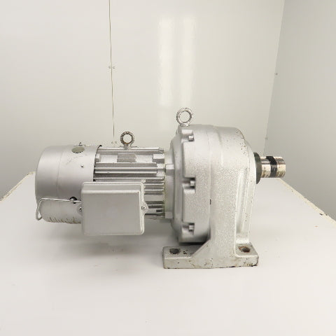 Fuji Hensokuki VX37-080EB 3.7kW Inline Gear Motor 22.5RPM 220V 3PH 60mm Shaft