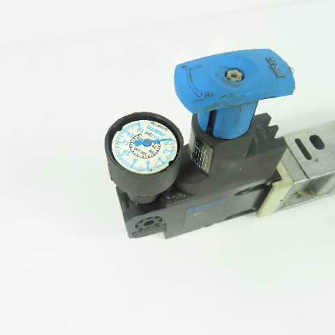 Festo VABF-S4-1-R1C2-C-10 Pneumatic Solenoid Valve Regulator Plate 145PSI 10Bar
