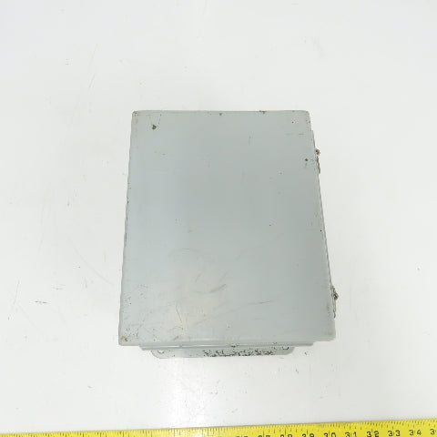 Hoffman A100BCH 10" x 8" x 4" Electrical Enclosure W/ Backplate Type 12,13