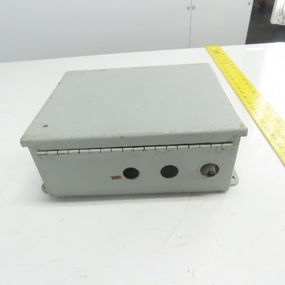 Hoffman A100BCH 10" x 8" x 4" Electrical Enclosure W/ Backplate Type 12,13