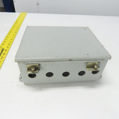 Hoffman A100BCH 10" x 8" x 4" Electrical Enclosure W/ Backplate Type 12,13