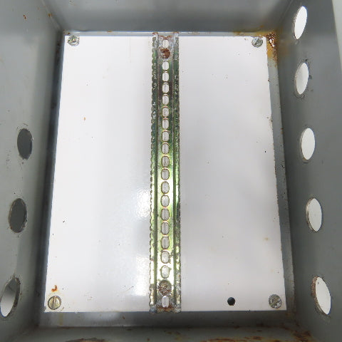 Hoffman A100BCH 10" x 8" x 4" Electrical Enclosure W/ Backplate Type 12,13