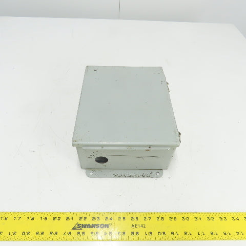 Hoffman A100BCH 10" x 8" x 4" Electrical Enclosure W/ Backplate Type 12,13
