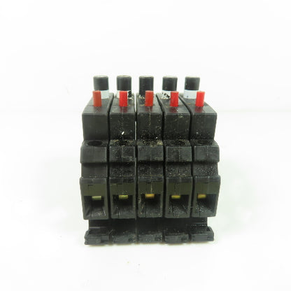 Allen Bradley 1492-GH015 Ser B Miniature Circuit Breaker 1.5A 250VAC Lot Of 5