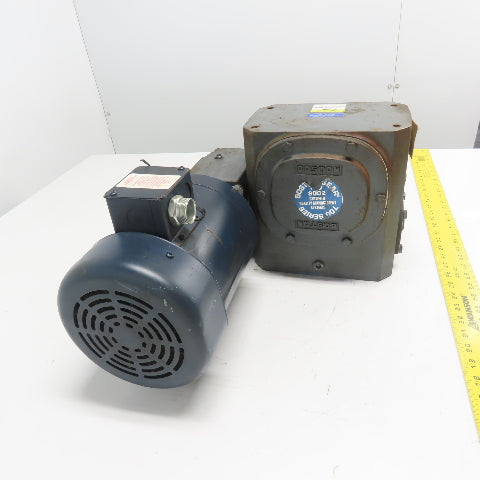 Boston Gear FWA732150XB56 150:1 Ratio Right Angle Worm Gear Reducer 11.6RPM 1HP