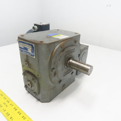 Boston Gear FWA732150XB56 150:1 Ratio Right Angle Worm Gear Reducer 11.6RPM 1HP