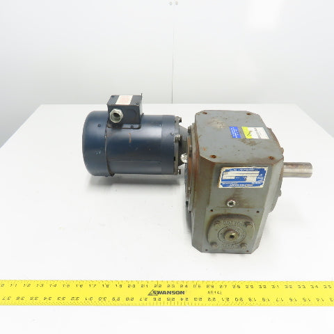 Boston Gear FWA732150XB56 150:1 Ratio Right Angle Worm Gear Reducer 11.6RPM 1HP