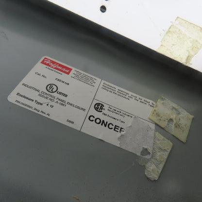 Hoffman CSD16126 16" x 12" x 7" Electrical Enclosure Type 4,12 W/ Backplate