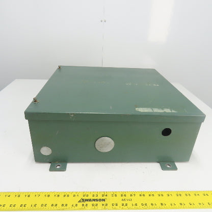 20" x 20" x 7" Wall Mount Electrical Enclosure W/ Backplate And Hinged Door