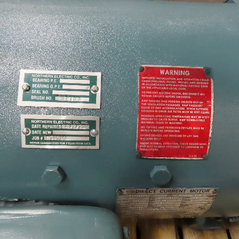 US Electrical 00035040 40HP DC Motor 500VDC Arm 3000RPM 66A 288AT Fr. 601A100-2