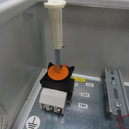 Sneider 12"x 12" x 7" Electrical Enclosure W/ Backplate And Disconnect Switch