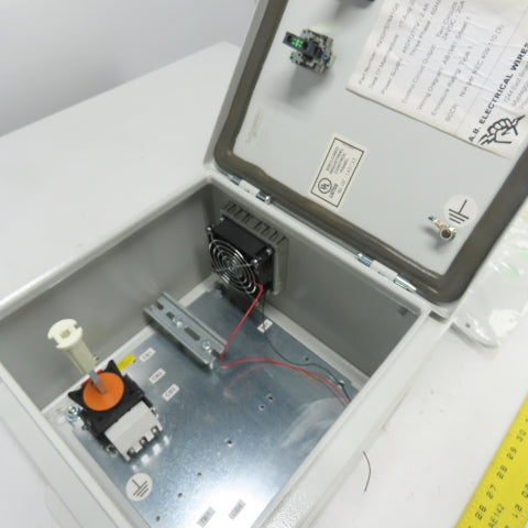 Sneider 12"x 12" x 7" Electrical Enclosure W/ Backplate And Disconnect Switch