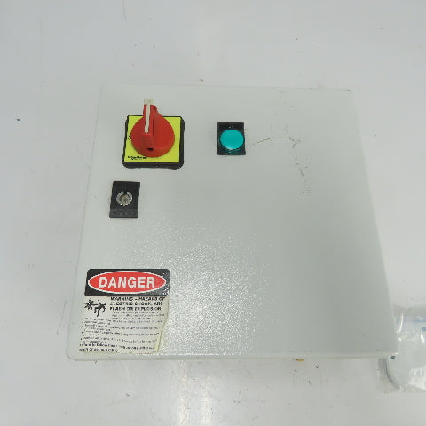 Sneider 12"x 12" x 7" Electrical Enclosure W/ Backplate And Disconnect Switch