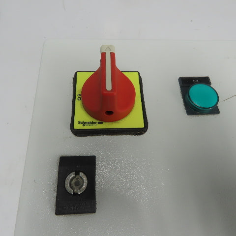Sneider 12"x 12" x 7" Electrical Enclosure W/ Backplate And Disconnect Switch