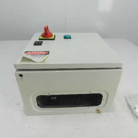 Sneider 12"x 12" x 7" Electrical Enclosure W/ Backplate And Disconnect Switch