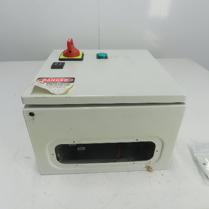 Sneider 12"x 12" x 7" Electrical Enclosure W/ Backplate And Disconnect Switch