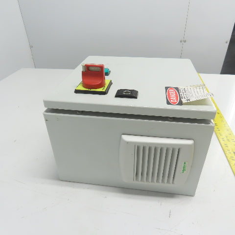 Sneider 12"x 12" x 7" Electrical Enclosure W/ Backplate And Disconnect Switch