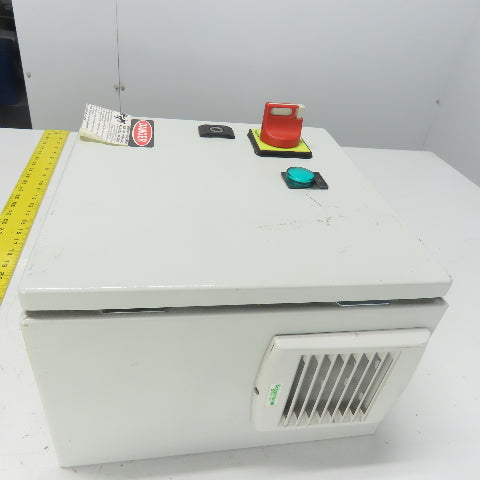 Sneider 12"x 12" x 7" Electrical Enclosure W/ Backplate And Disconnect Switch