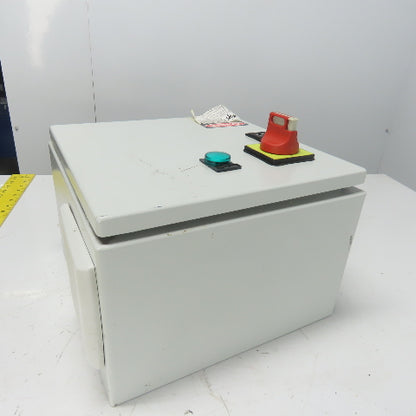 Sneider 12"x 12" x 7" Electrical Enclosure W/ Backplate And Disconnect Switch