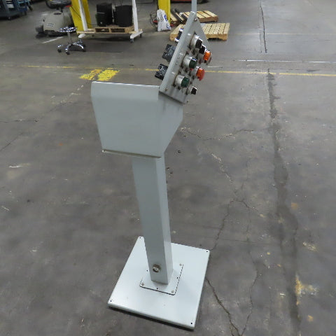 Hoffman E12SPBA 12-Hole Pushbutton Enclosure Pedestal Mounted Operator Station