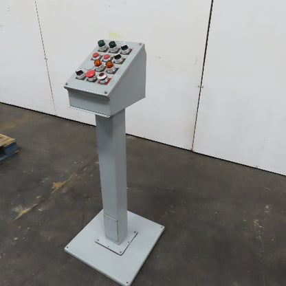 Hoffman E12SPBA 12-Hole Pushbutton Enclosure Pedestal Mounted Operator Station