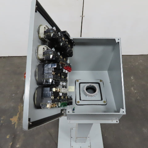 Hoffman E12SPBA 12-Hole Pushbutton Enclosure Pedestal Mounted Operator Station