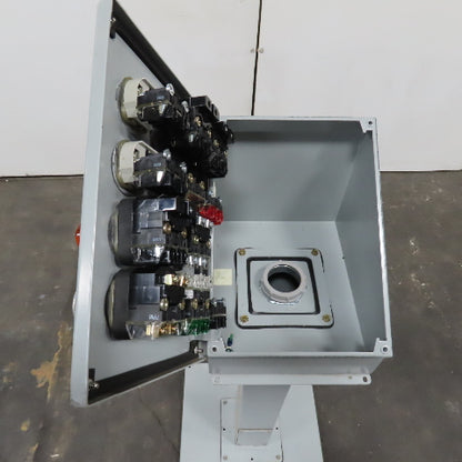Hoffman E12SPBA 12-Hole Pushbutton Enclosure Pedestal Mounted Operator Station
