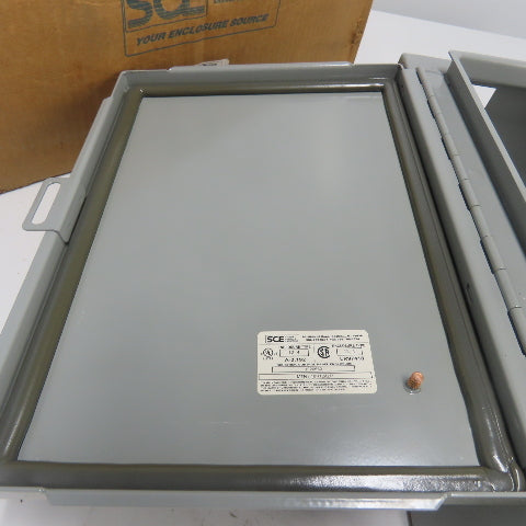 SCE MTN1-16H12ALP 16" X 12" X 7" Electrical Enclosure Type 12,4 W/ Hinged Door