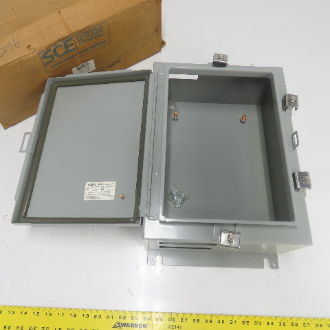 SCE MTN1-16H12ALP 16" X 12" X 7" Electrical Enclosure Type 12,4 W/ Hinged Door