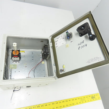 Sneider 12"x 12" x 7" Electrical Enclosure W/ Backplate And Disconnect Switch