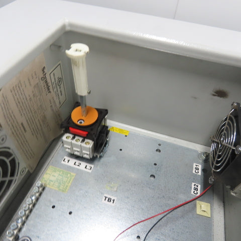 Sneider 12"x 12" x 7" Electrical Enclosure W/ Backplate And Disconnect Switch