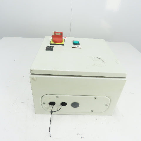 Sneider 12"x 12" x 7" Electrical Enclosure W/ Backplate And Disconnect Switch