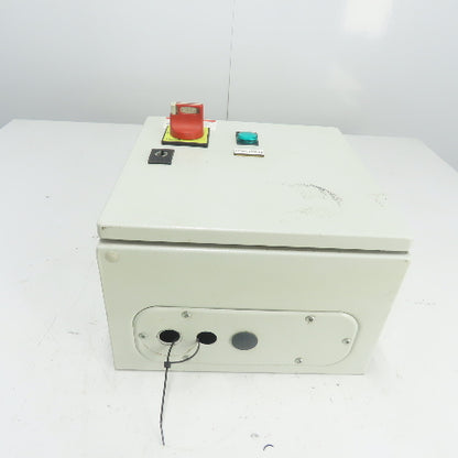 Sneider 12"x 12" x 7" Electrical Enclosure W/ Backplate And Disconnect Switch