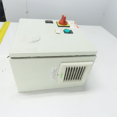 Sneider 12"x 12" x 7" Electrical Enclosure W/ Backplate And Disconnect Switch