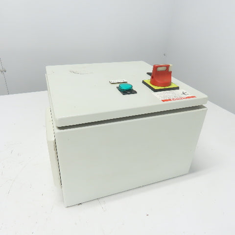 Sneider 12"x 12" x 7" Electrical Enclosure W/ Backplate And Disconnect Switch