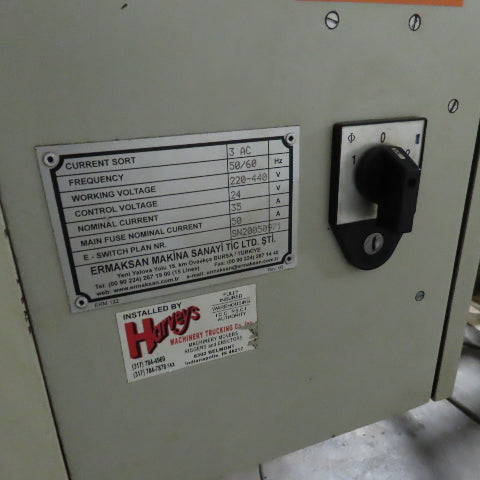 2005 Ermak CNCHAP 12x176 12'x176 Ton CNC Press Brake 3PH Wilson Hydraulic Holder